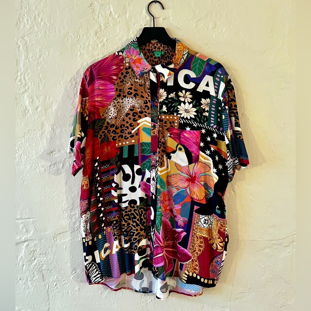 FARM Rio Mixed Vintage Stamps Shirt